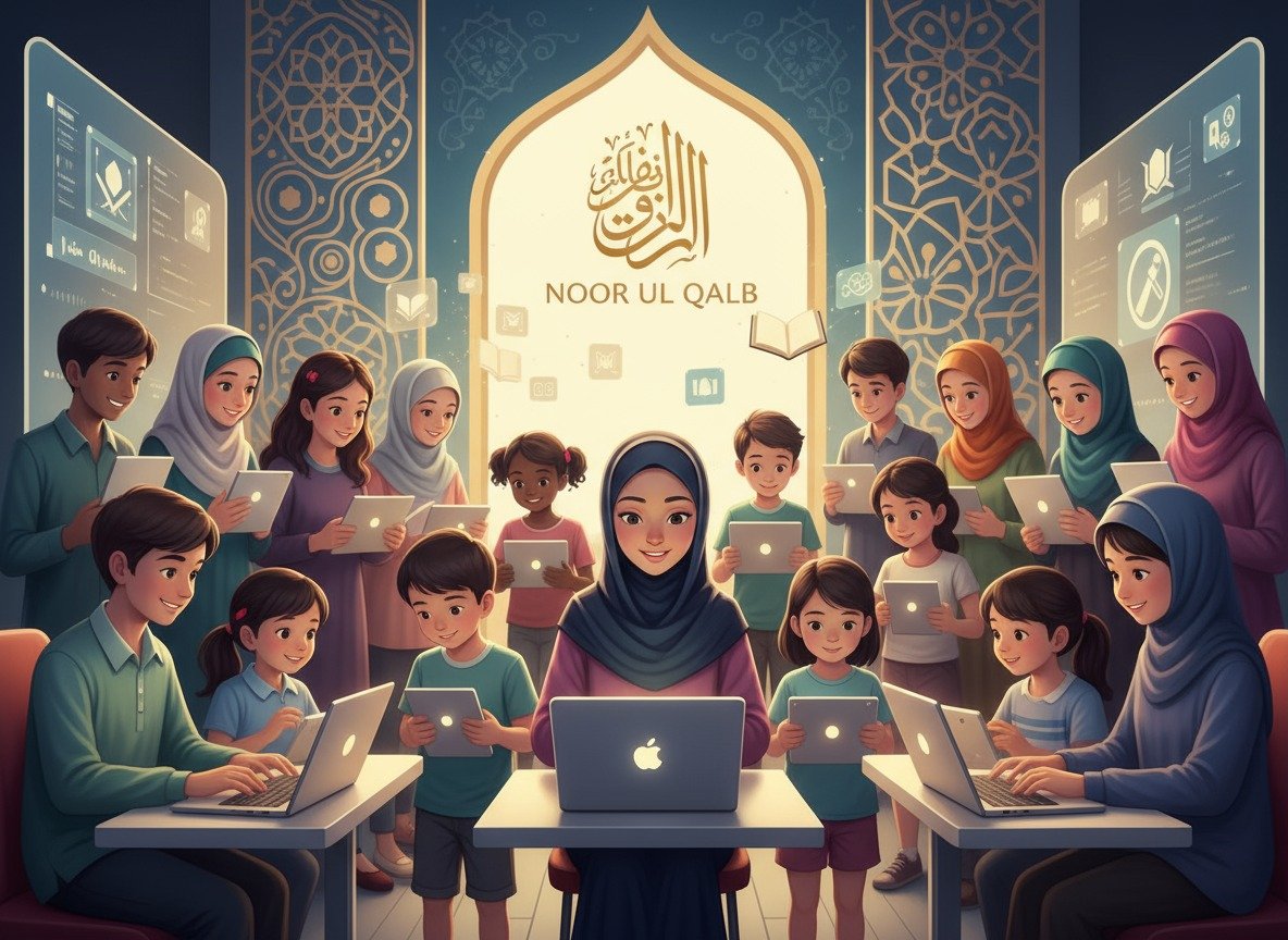 Noor ul Qalb Online Academy - Students learning Islamic knowledge digitally